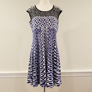 Nic + Zoe cotton knitted dress - L